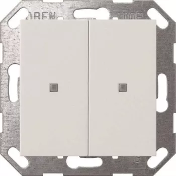 Seinalüliti klahv Gira Taster Wippe KNX 2-kohaline, puhas valge (mudel 517303)