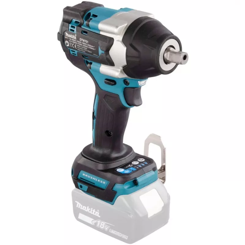 Makita DTW701Z akukruvikeeraja/löökkeeraja 2700 p/min Must, Sinine