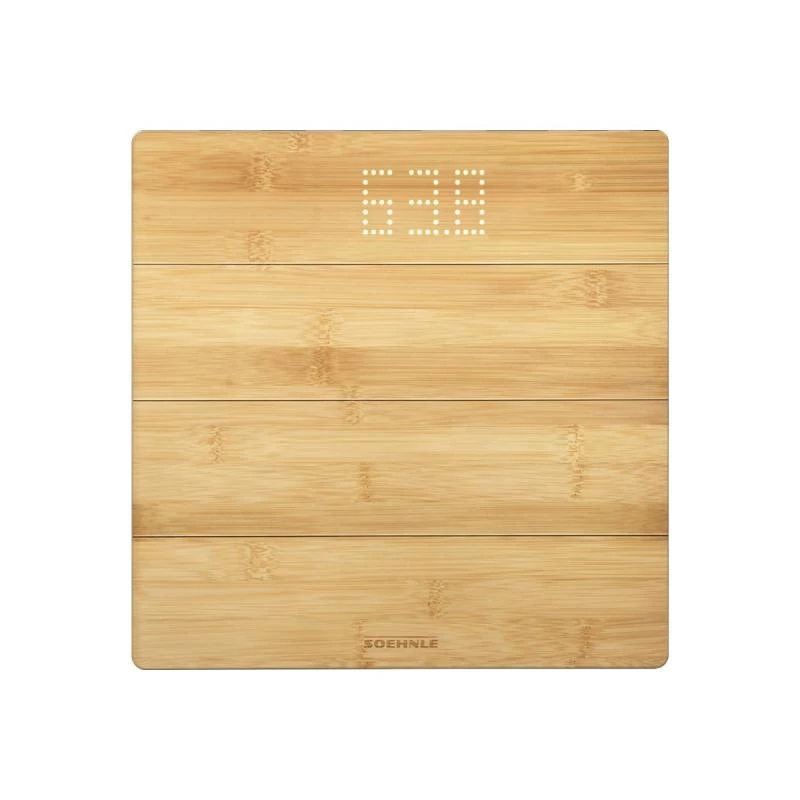 Soehnle Style Sense Bamboo Magic elektrooniline vannitoakaal ruudukujuline bambus (63880)