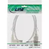 Microconnect USBAB5ANGLED-L USB-kaabel USB 2.0 5 m USB A USB B Valge
