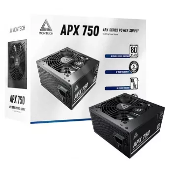 Montech APX750 toiteplokk 750 W 20+4 pin ATX ATX Must