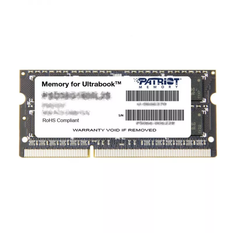 Sülearvuti mälu PATRIOT 8GB DDR3 1600MHz 204-kontaktiga SO-DIMM 1,35V