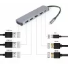 Gembird A-CM-COMBO3-03 USB Type-C 3-in-1 mitme pordi adapter (jaotur + HDMI + PD)