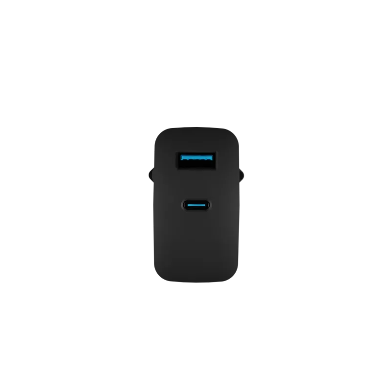 Juhtmega mobiilseadme laadija NATEC NUC-2145, 65W, USB-C PD 3.0 + QC 3.0, 1x USB-C, 1x USB-A, 110–240 V, must