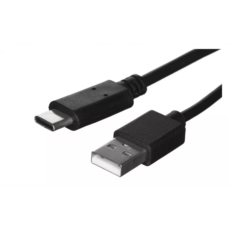 USB A – USB C kaabel LANBERG CA-USBO-20CU-0018-BK — USB 2.0, 1,8 m, must