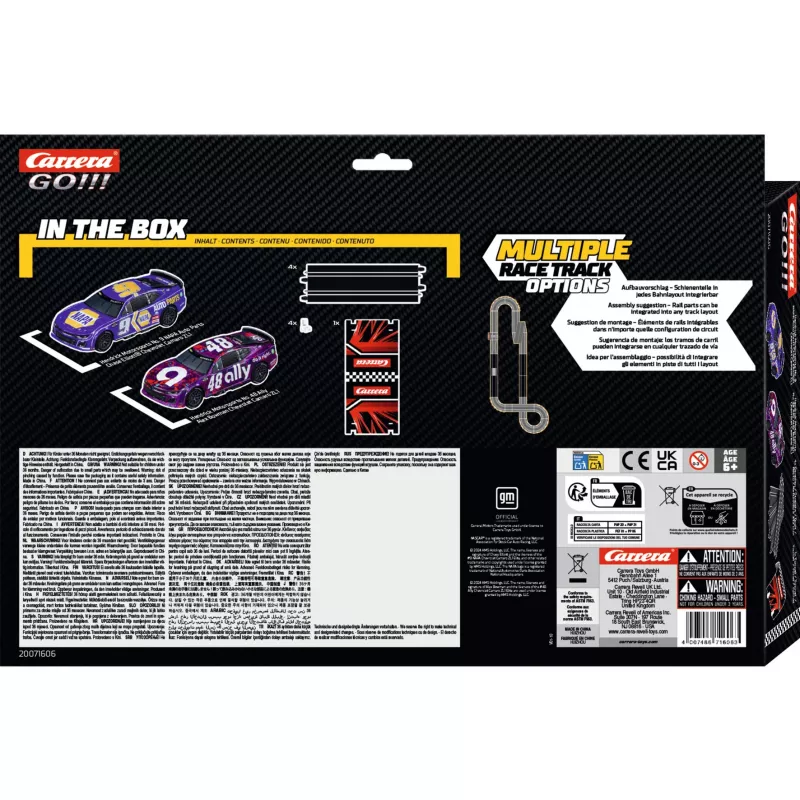 Slot car raceraja laiendus CARRERA GO!!! Nascar Racer - lisaraja komplekt