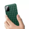Devia pehme kaitseümbris iPhone 11 Pro Max jaoks – kootud mustriga, roheline