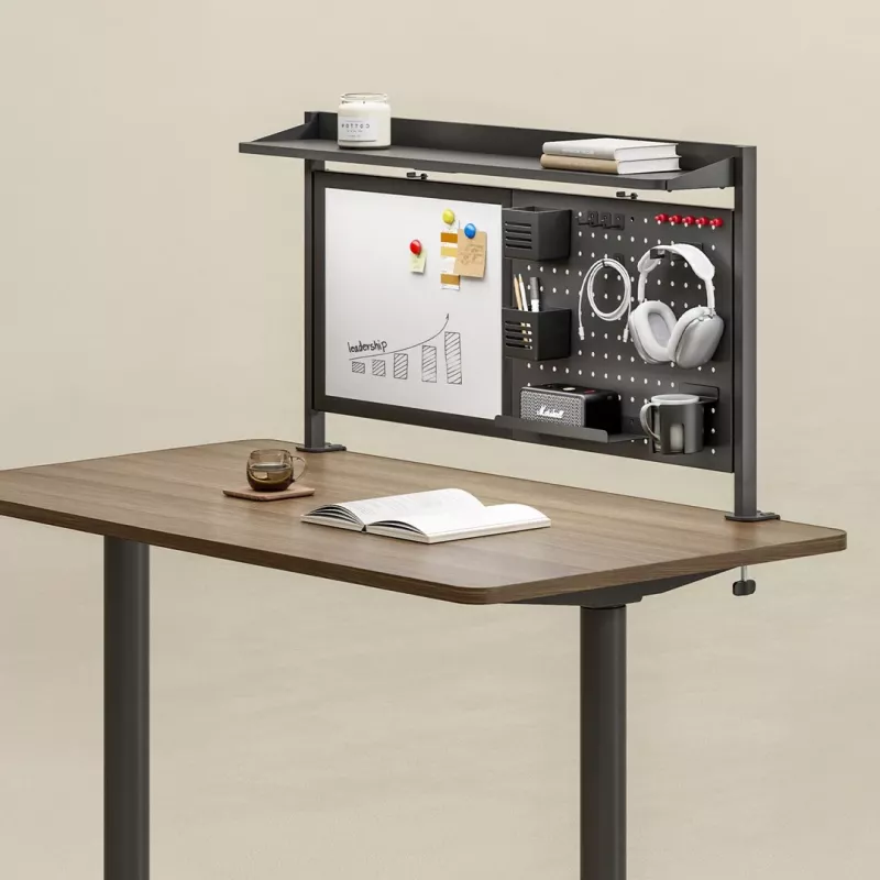 Ergo Office lauajagaja / korraldaja, maksimaalne koormus 10 kg, valge tahvel, laius 1116 mm, must, ER-301 B