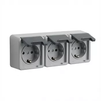 Schuko-pistikupesa GIRA 4789 30, 16 A, 250 V, hall plastkorpus