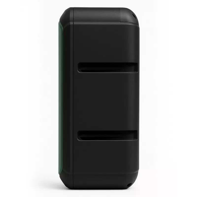Kaasaskantav stereokõlar SQUEAK SQ1009 — Bluetooth 5.3, 45W RMS, 10 h aku, FM, USB, AUX, LED, 1800 mAh, must