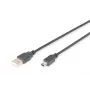 ASM AK-300108-018-S ASSMANN USB-kaabel 2.0 HighSpeed Canon-tüüpi USB A/miniUSB B (5-pin) I (pistik) 1,8 m