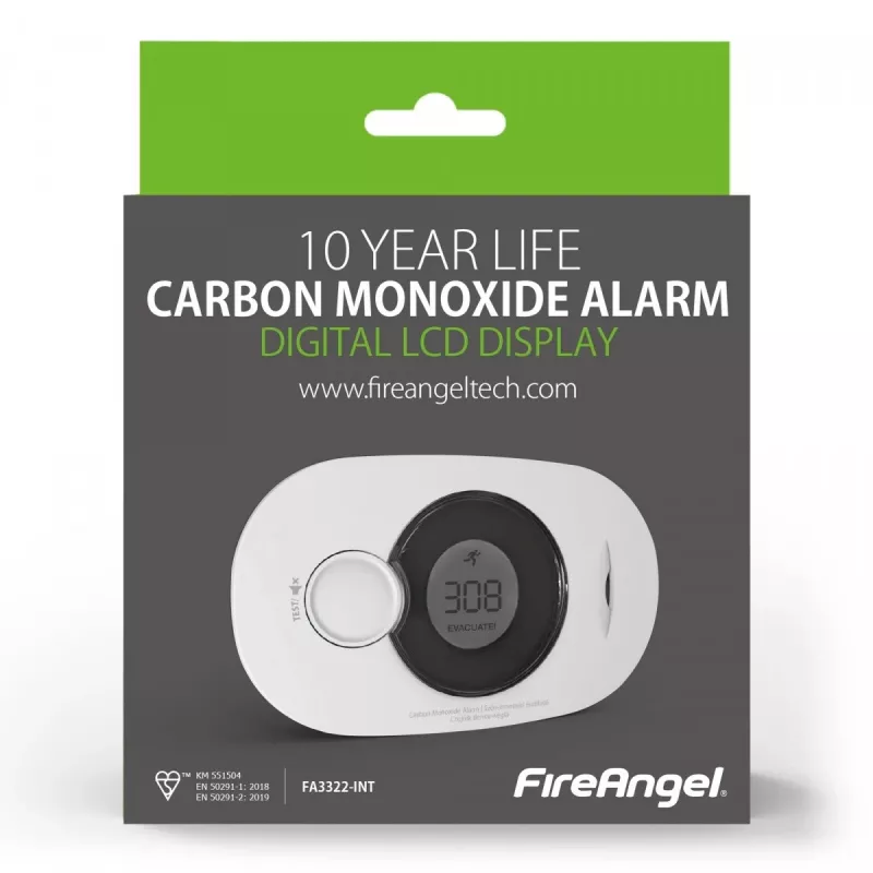 Süsinikmonooksiidi alarm FireAngel FA3322 gaasiandur (FA3322-INT)