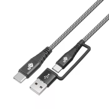 USB A kuni C kaabel TB AKTBXKUCTOA120B 1,2 m, must