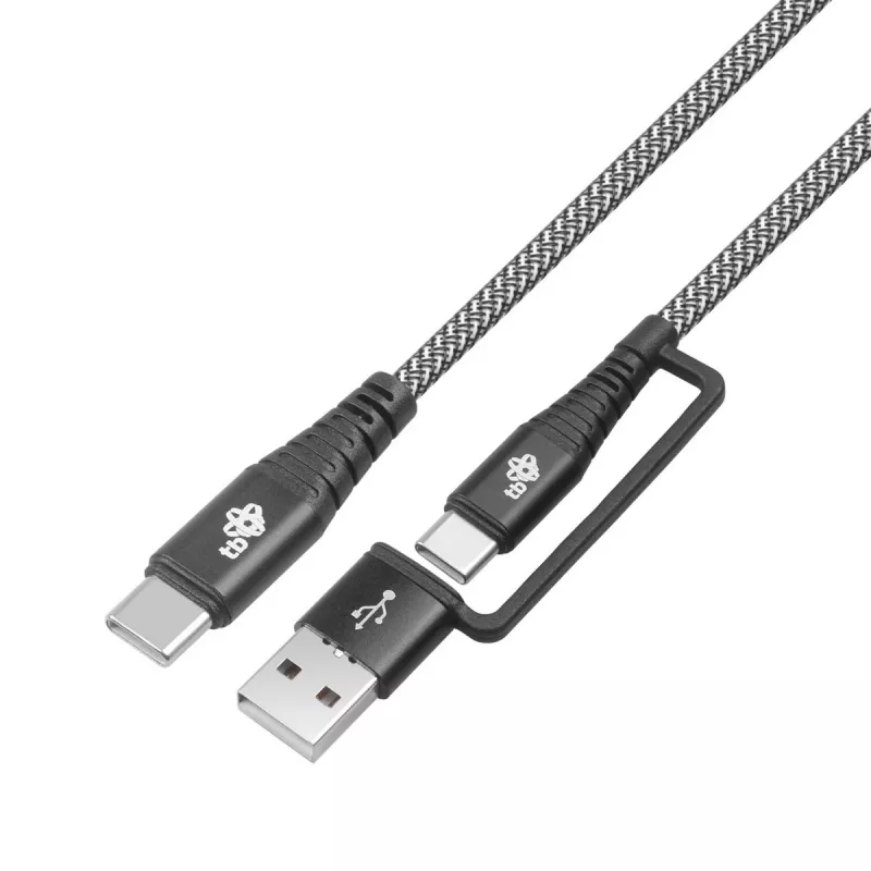 USB A kuni C kaabel TB AKTBXKUCTOA120B 1,2 m, must