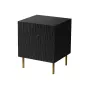 Öökapikomplekt 2 tk cama meble JUNGLE — 53,5×40,5×44 cm, must matt MDF/puitlaastplaat, kuldsed jalad