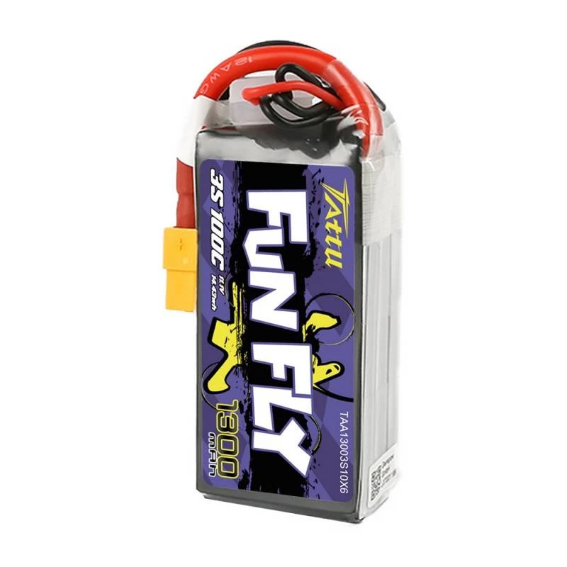 Aku Tattu Funfly 1300mAh 11,1V 100C 3S1P