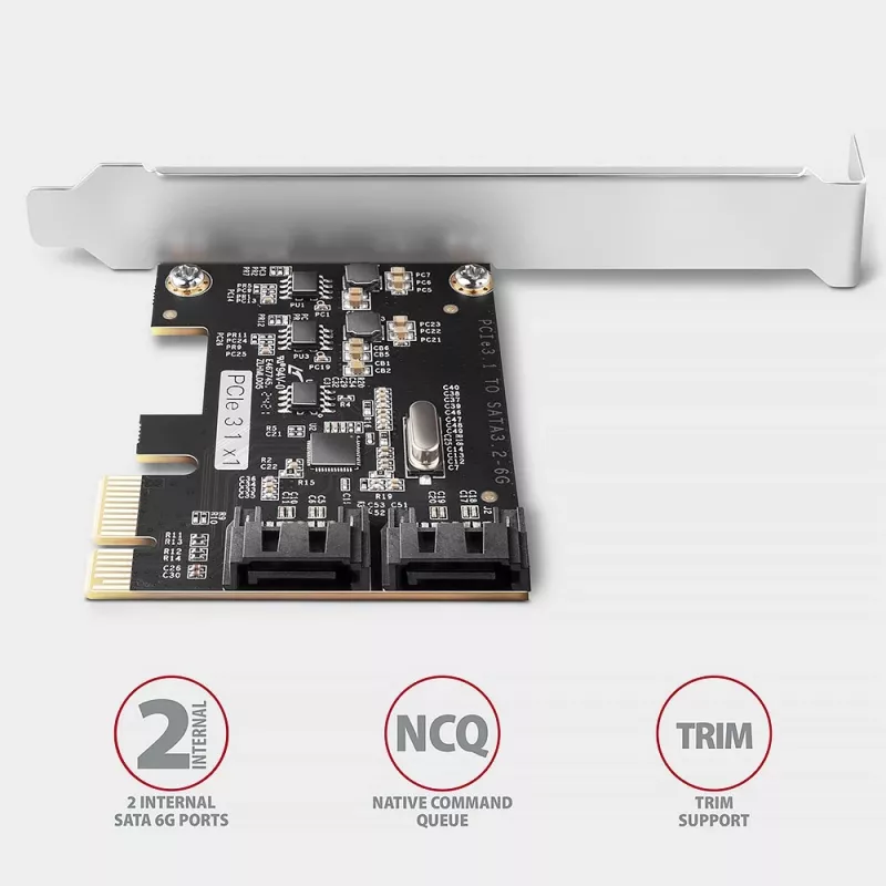 Axagon PCES-SJ2 liidesekaardid/adapter Sisemine SATA
