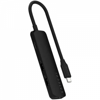 Satechi ST-P4SK liidese jaotur USB Type-C 10000 Mbit/s Must