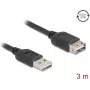 USB 2.0 kaabel DELOCK 81514 — USB A USB A-le, 3 m, must