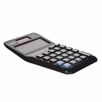 Lauaarvuti põhikalkulaator CASIO MS-8F – 8-kohaline, aku/päikeseenergia, 26 klahvi, valuuta- ja maksufunktsioonid, kasumiarvutus, must