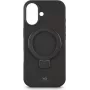 Valge diamondsi kaitsev Urban Stand ümbris Apple iPhone 17-le — must