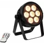 LED spot EUROLITE 4C-7 Silent õhuke 7W RGB — kompaktne lava-/miljöövalgusti, 7W RGB väljund