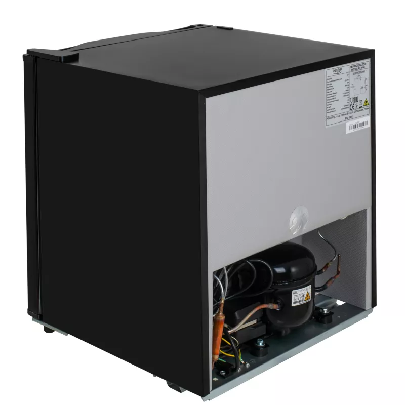 Adler Refrigerator | AD 8096 | Energiatõhususe klass E | Vabaltseisev | Kappkülmik | Kõrgus 49,5 cm | Külmiku netomaht 45 L | 39 dB | Must