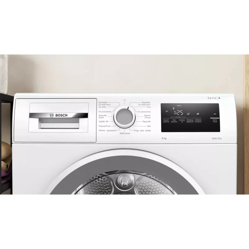 Bosch WTH86277PL soojuspumbaga trummelkuivati 8 kg valge