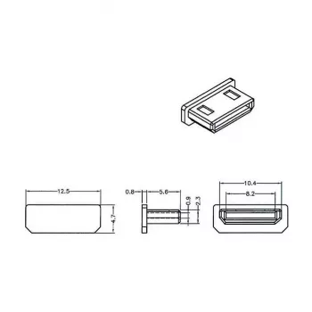 Pistikupesa turvakate HDMI mini-C DeLOCK 64028