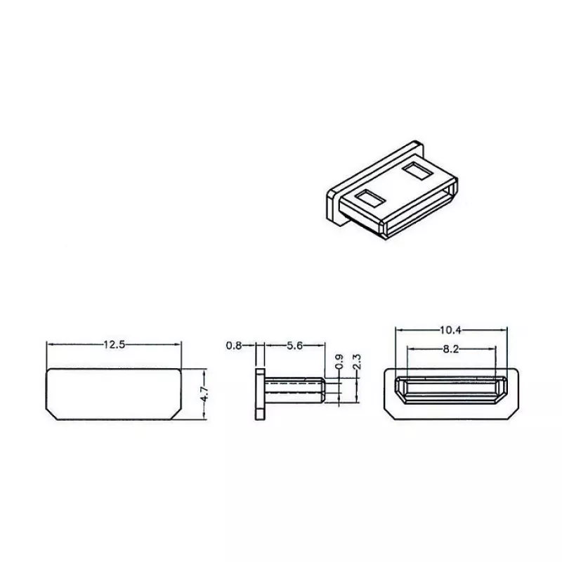 Pistikupesa turvakate HDMI mini-C DeLOCK 64028