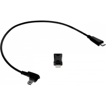 USB-andmekaabel No name microUSB-mikroUSB-le ja Lightning, must, mudel 0-07-0258-0.08_LF