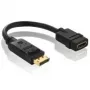 Purelink PureInstall PI155 - Video- / heliadapter - DisplayPort / HDMI - 28 AWG - DisplayPort (M) - HDMI, 19-kontaktiline (W) - 10 cm - Varjestatud - Must (PI155)