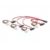 DeLOCK - Sisemine SAS-kaabel (Serial Attached SCSI) - 4-real - 36 kontaktiga 4i Mini MultiLane - Sisemine toiteallikas, 4-kontaktiline, Sisemine SAS, 29-kontaktiline (SFF-8482) - 50 cm (83059)
