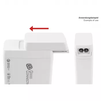 Netzkabeladapter für Good Connections Ladegeräte (PCA-WxxxW), weiß (PCA-W008W)