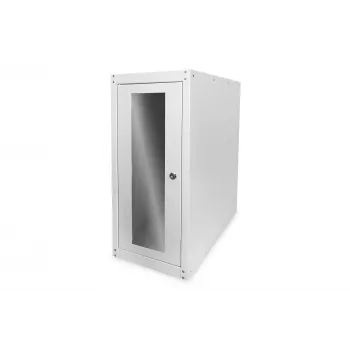 Digitus arvutikorpus klaasuksega, ratastel, lukustatav, ventilatsiooniavadega