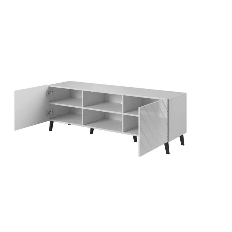 RTV-kapp ABETO 150x42x52 valge/valge läikiv