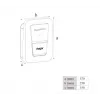 Seinale paigaldatav elektrisõiduki laadimisjaam Hager witty one 11 kW 3-faasiline koos Type 2 pistikupesaga, RFID, Bluetooth, 4,5 m kaabel, IP55, IK10