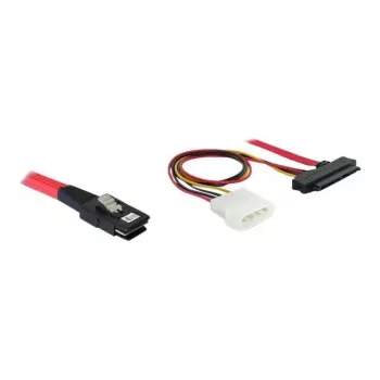 DeLOCK - Sisemine SAS-kaabel (Serial Attached SCSI) - 4-real - 36 kontaktiga 4i Mini MultiLane - Sisemine toiteallikas, 4-kontaktiline, Sisemine SAS, 29-kontaktiline (SFF-8482) - 50 cm (83059)