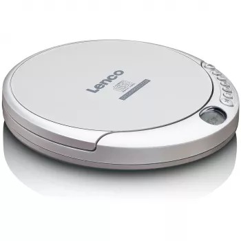Lenco CD-201SI Kaasaskantav CD-mängija audioraamatu ja laadimisfunktsiooniga, hõbedane