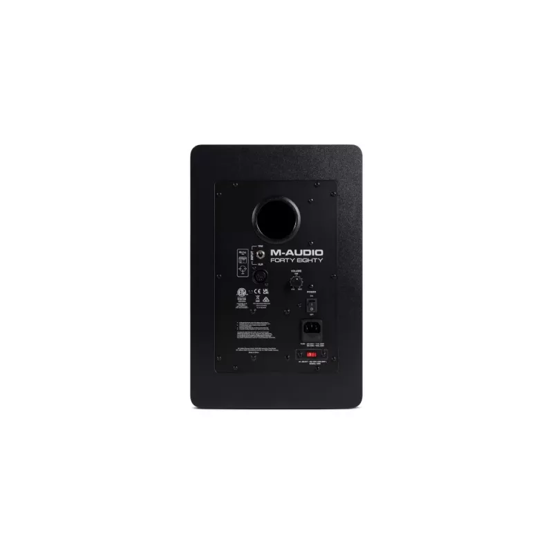 Active Monitor Speaker M‑Audio Forty Eighty, 80W, 2‑way, 8 inch woofer, 1.25 inch tweeter, XLR/TRS inputs, MDF enclosure