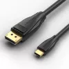 Vention USB-C to DisplayPort 8K kaabel 2 m, USB USB-C to DP, Must