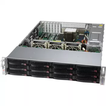 2HE Supermicro korpus SuperChassis 2U CSE-826BAC12-R802LPB