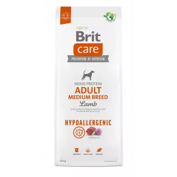 BRIT Care Hypoallergenic Adult Medium Breed Lamb - kuiv koeratoit - 12 kg