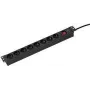 Pistikupesade liist AS Schwabe 18191 19-tollisele raamile, 48,30 cm, must