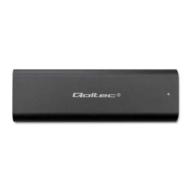SSD-korpus QOLTEC 50312 Must ühele M.2 SATA kettale, USB USB-C (USB 2.0 / 3.2 Gen 1)