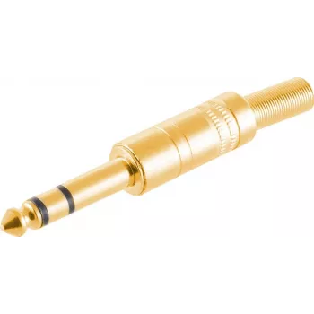 Stereo Plug ShiverPeaks 50200-G 6,3 mm kullatud metallpistik