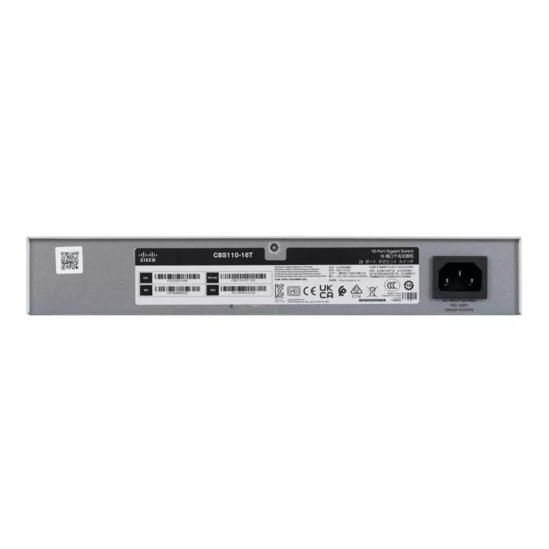 Lüliti, Cisco CBS110 haldamata L2 Gigabit Ethernet 16x RJ-45 (10/100/1000), 1U, 32 Gbps