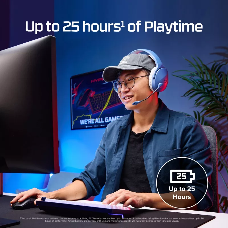 HyperX Cloud Jet - Juhtmevaba mänguri peakomplekt (Must)