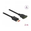 DisplayPort pikenduskaabel paneelikinnitusega DeLOCK 8K 60 Hz 2 m