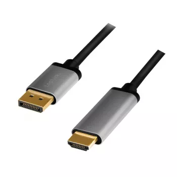 LogiLink CDA0107 videokaabli adapter 2 m DisplayPort HDMI Hall Must
